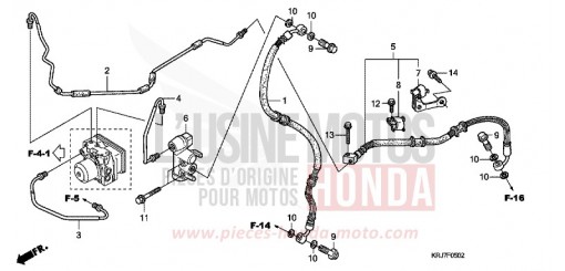 TUYAUTERIE FREIN ARRIERE (FES125A) (FES150A) FES125AA de 2010
